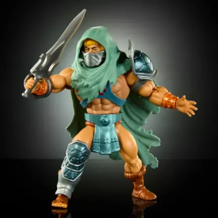 Stealth Ninja Leonardo Turtles of Grayskull Figur Crossover mit den Masters of the Universe Origins und Teenage Mutant Ninja Turtles Figuren von Mattel