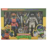 Samurai Adventure Michelangelo und Space Adventure Donatello Teenage Mutant Ninja Turtles (TMNT) Cartoon Figuren von NECA