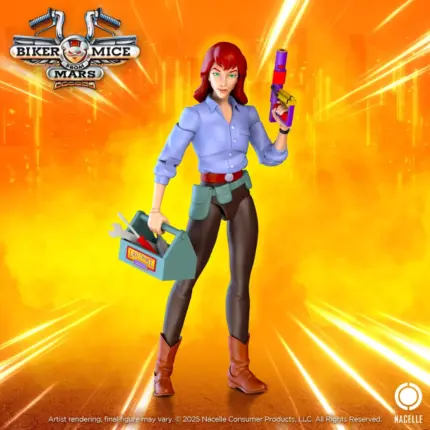 harley Figur von Nacelle aus Biker Mice From Mars der klassischen TV-Zeichentrickserie