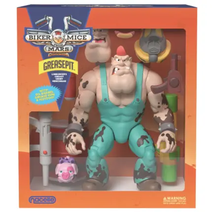 Greasepit Figur von Nacelle aus Biker Mice From Mars der klassischen TV-Zeichentrickserie